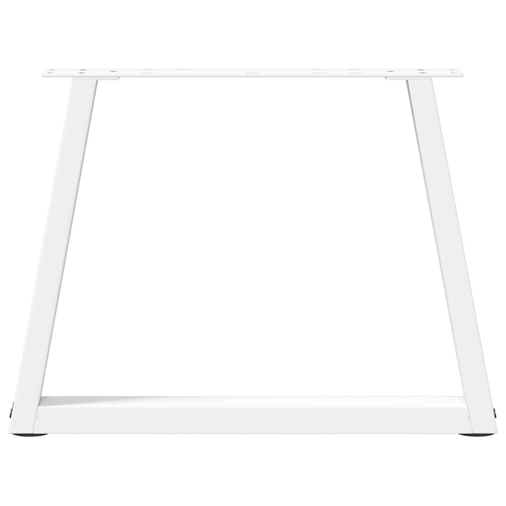 Couchtischbeine V-Form 2 Stück Weiß 50x(42-43,3) cm Stahl