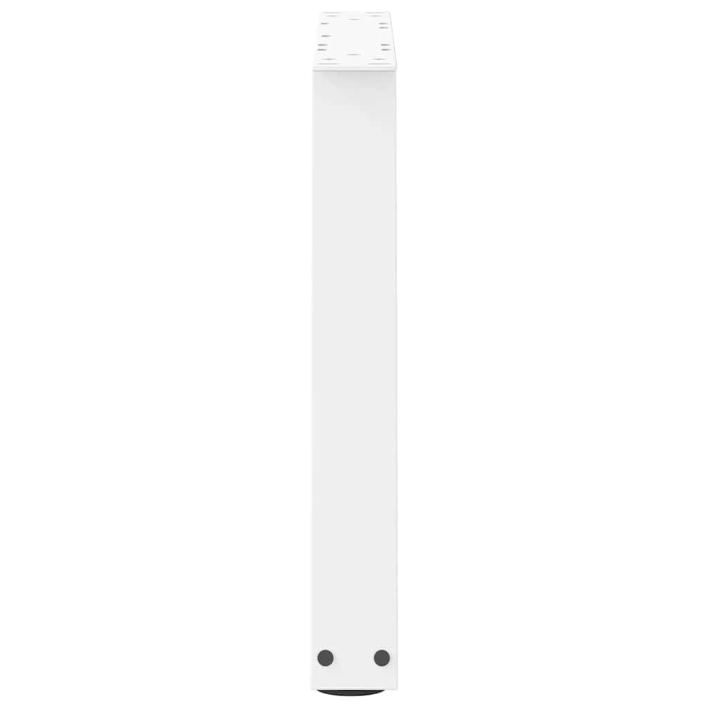 Couchtischbeine V-Form 2 Stück Weiß 50x(42-43,3) cm Stahl