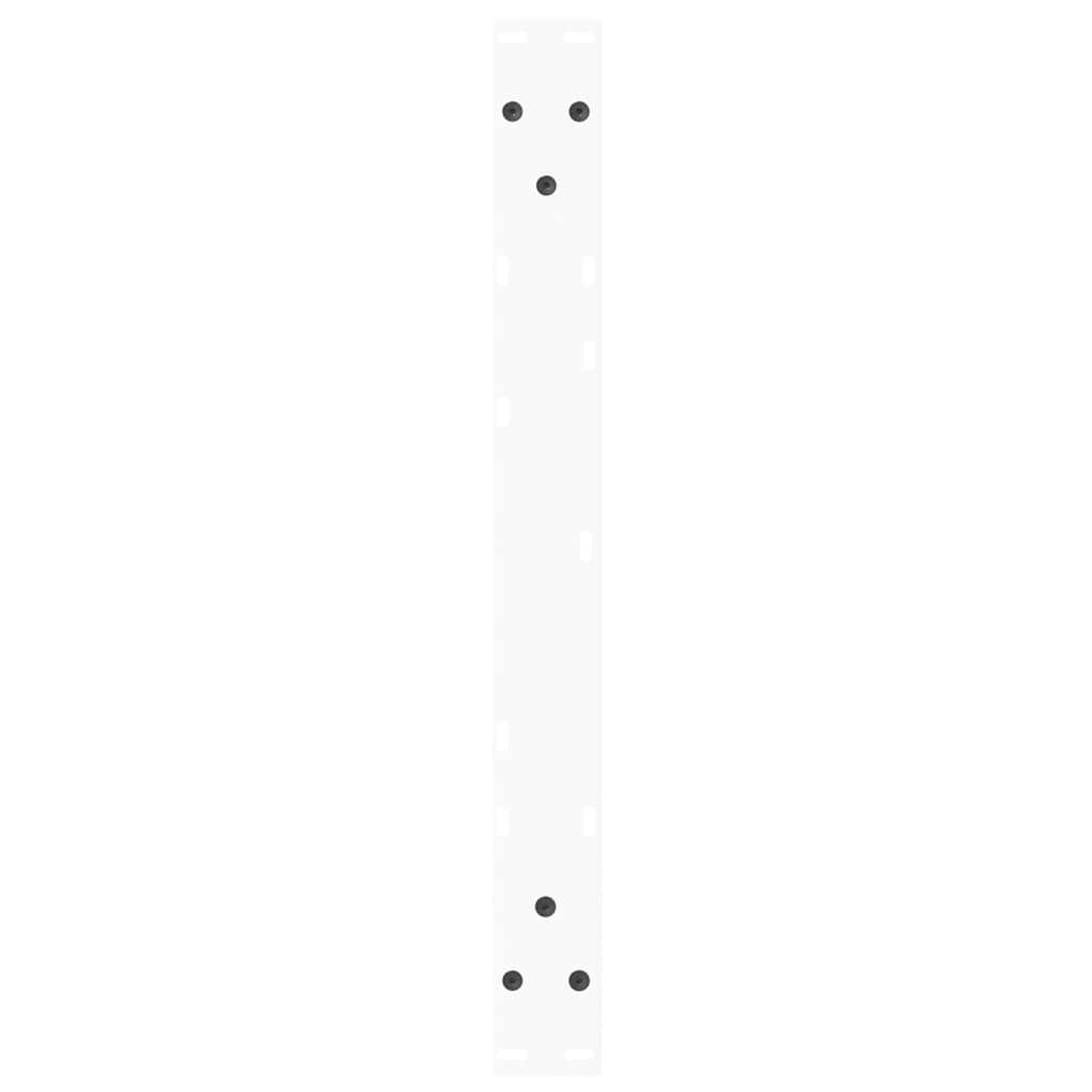 Pieds de table basse en V, 2 pièces, blanc, 60 x (42-43,3) cm, acier