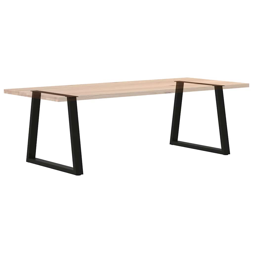 Pieds de table à manger en V, 2 pièces, noir, 70 x (72-73,3) cm, acier