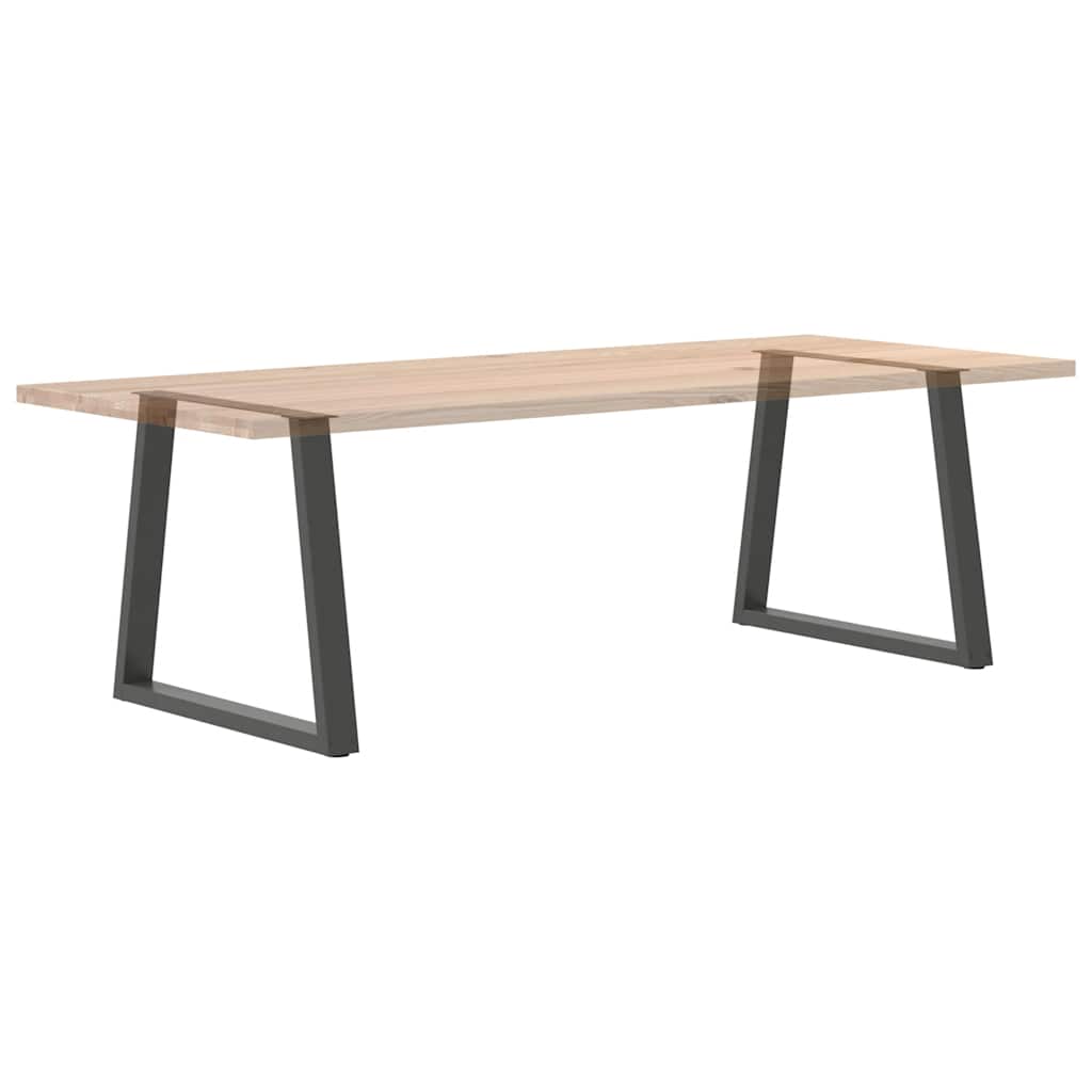 Pieds de table à manger en V, 2 pièces, anthracite, 70 x (72-73,3) cm, acier
