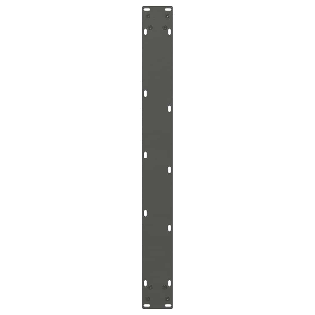 Pieds de table à manger en V, 2 pièces, anthracite, 80 x (72-73,3) cm, acier