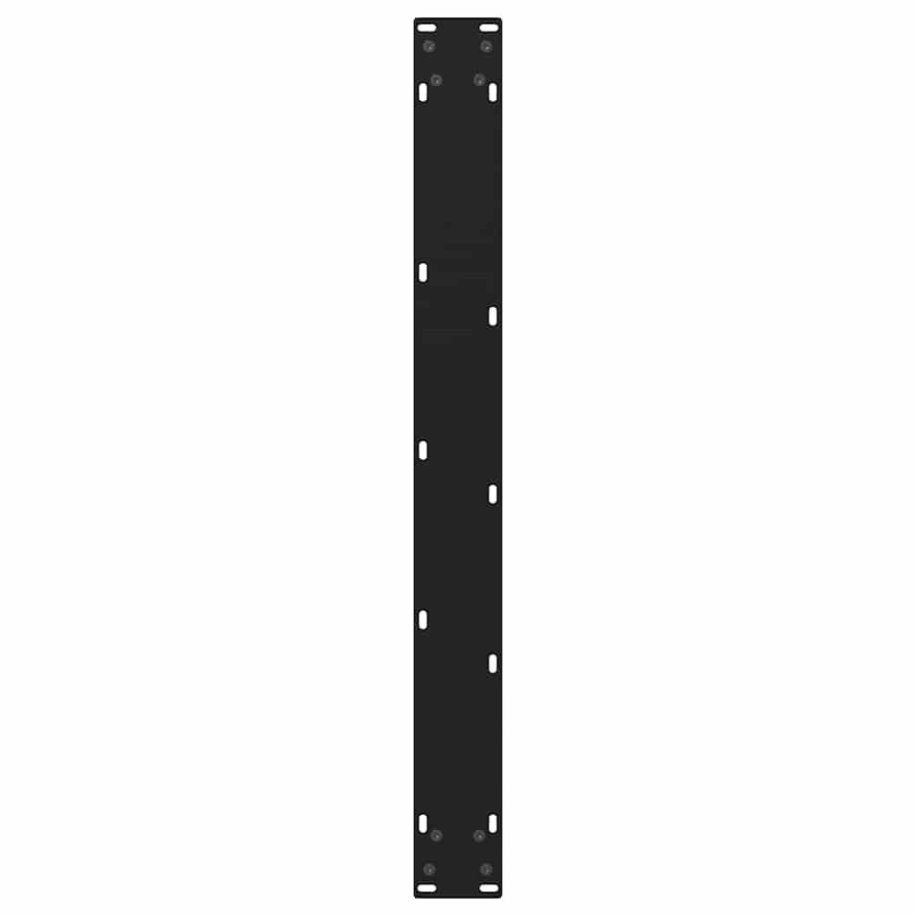 Pieds de table à manger en V, 2 pièces, noir, 90 x (72-73,3) cm, acier