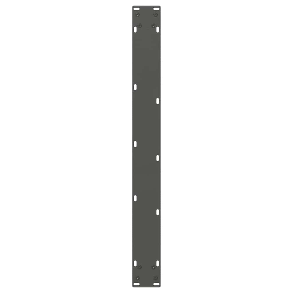 Pieds de table à manger en V, 2 pièces, anthracite, 90 x (72-73,3) cm, acier
