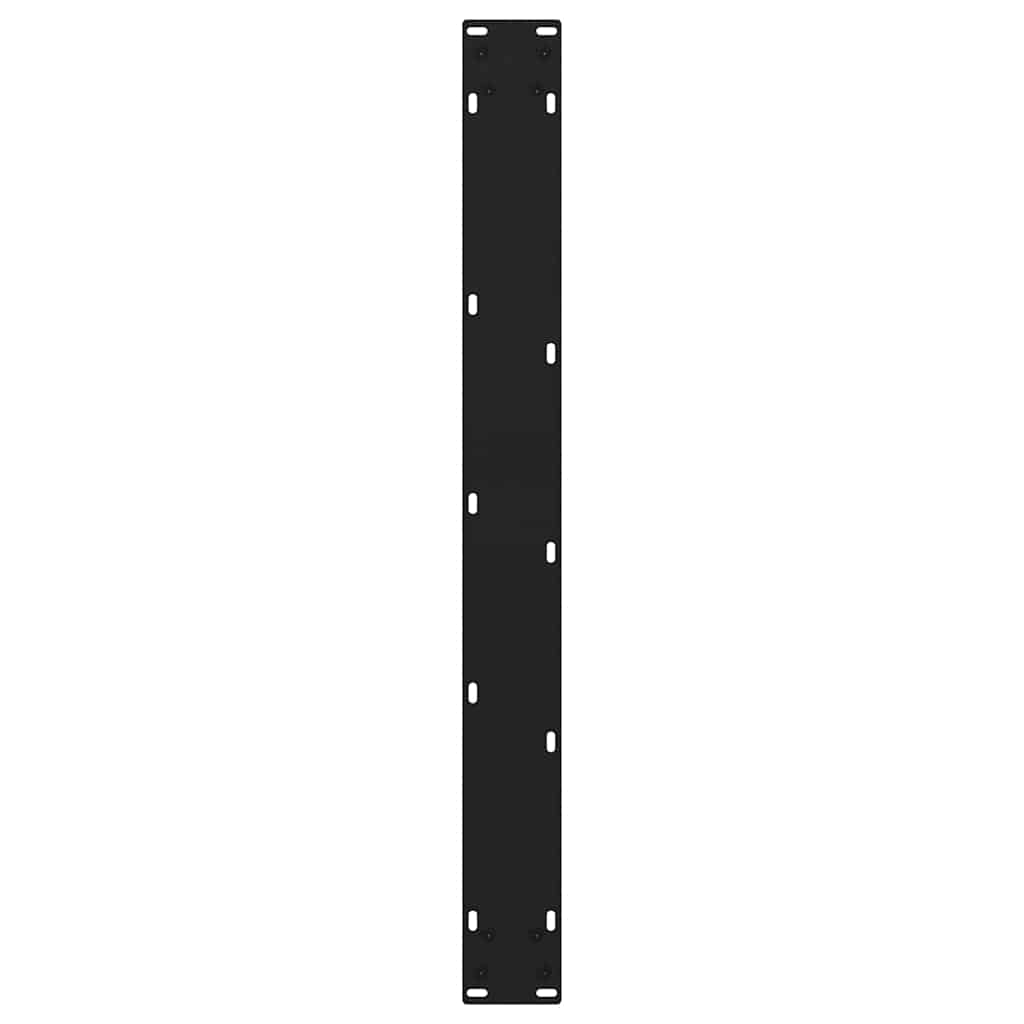Pieds de table à manger en V, 3 pièces, noir, 70 x (72-73,3) cm, acier
