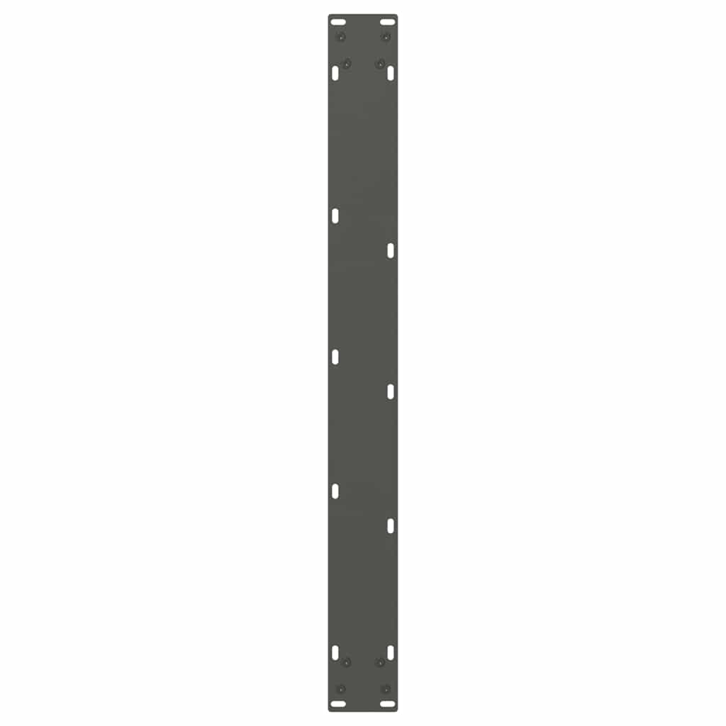 Pieds de table à manger en V 3 pièces anthracite 70x(72-73,3) cm acier