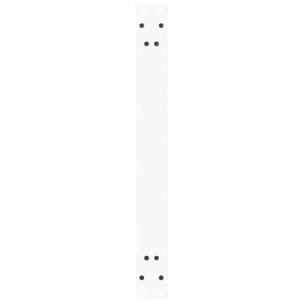 Pieds de table à manger en V, 3 pièces, blanc, 80 x (72-73,3) cm, acier