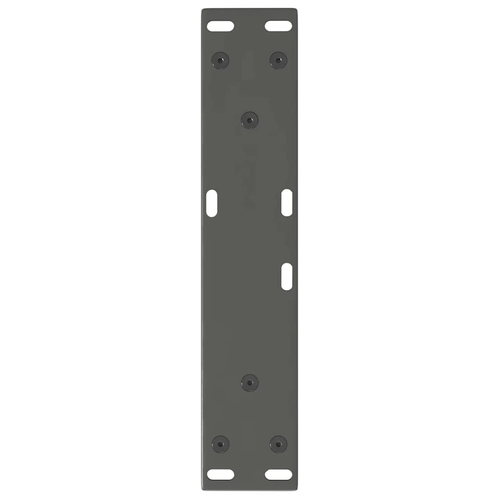 Pieds de table basse en V, 2 pièces, anthracite, 30 x (30-31,3) cm, acier