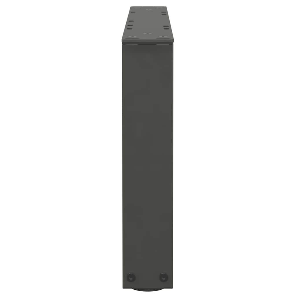 Dining table legs V-shape 2 pieces anthracite 50x(30-31.3) cm steel