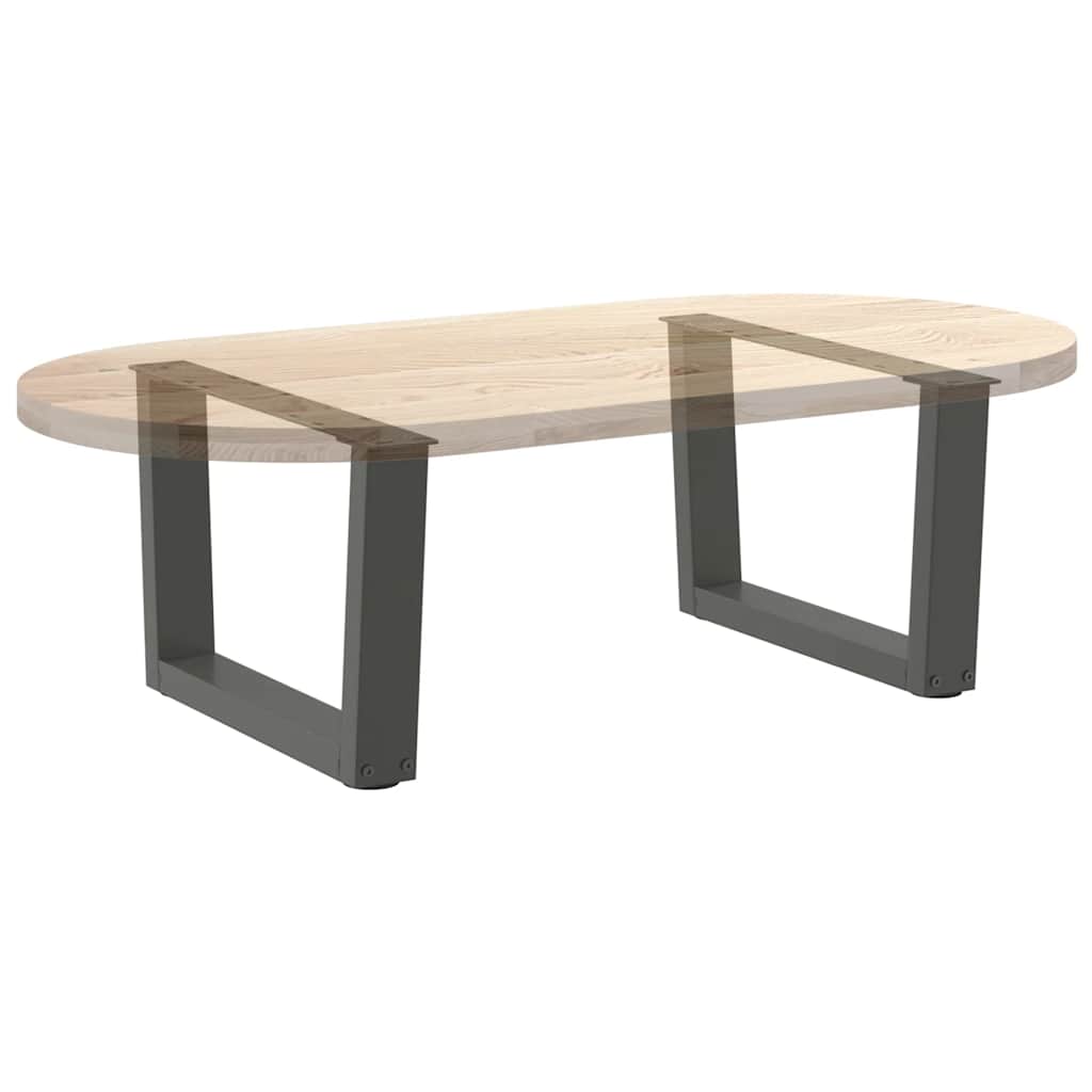 Dining table legs V-shape 2 pieces anthracite 50x(30-31.3) cm steel