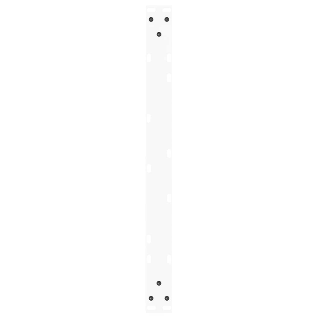 Pieds de table basse en V, 2 pièces, blanc, 70 x (30-31,3) cm, acier