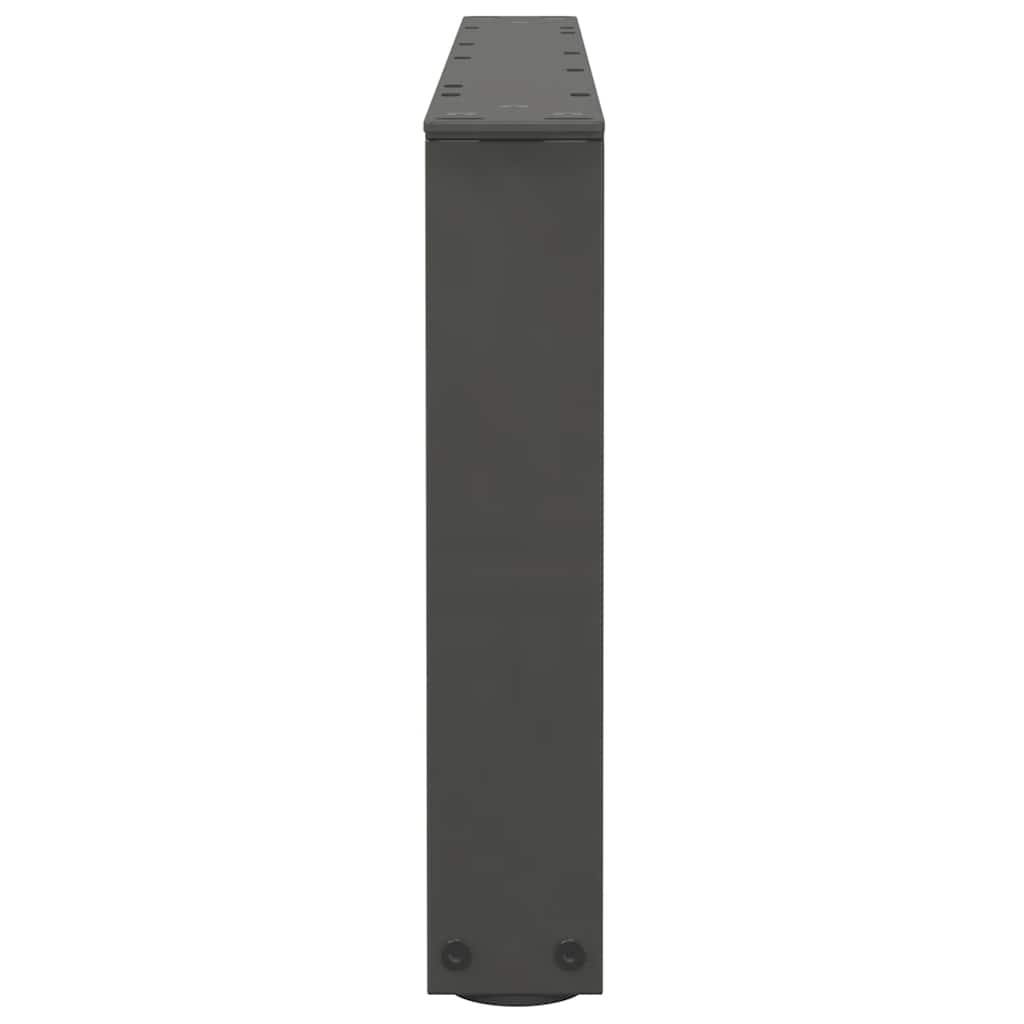 Pieds de table basse en V, 2 pièces, anthracite, 70 x (30-31,3) cm, acier