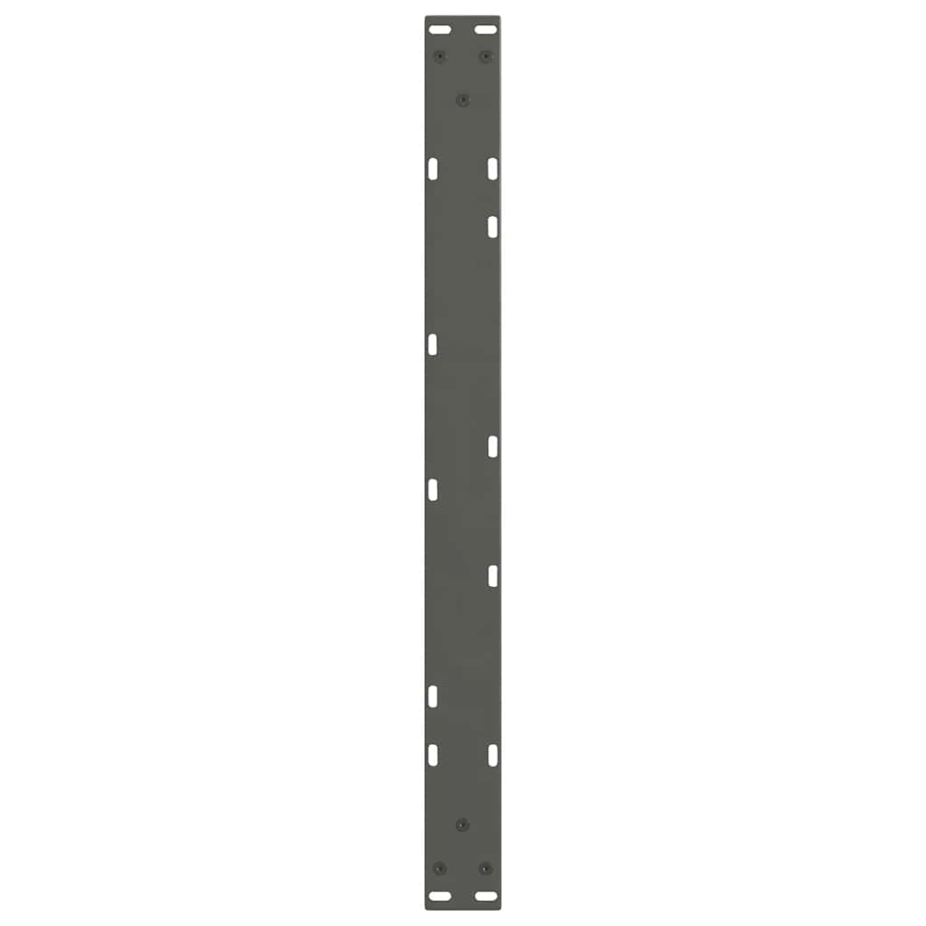 Pieds de table basse en V, 2 pièces, anthracite, 70 x (30-31,3) cm, acier