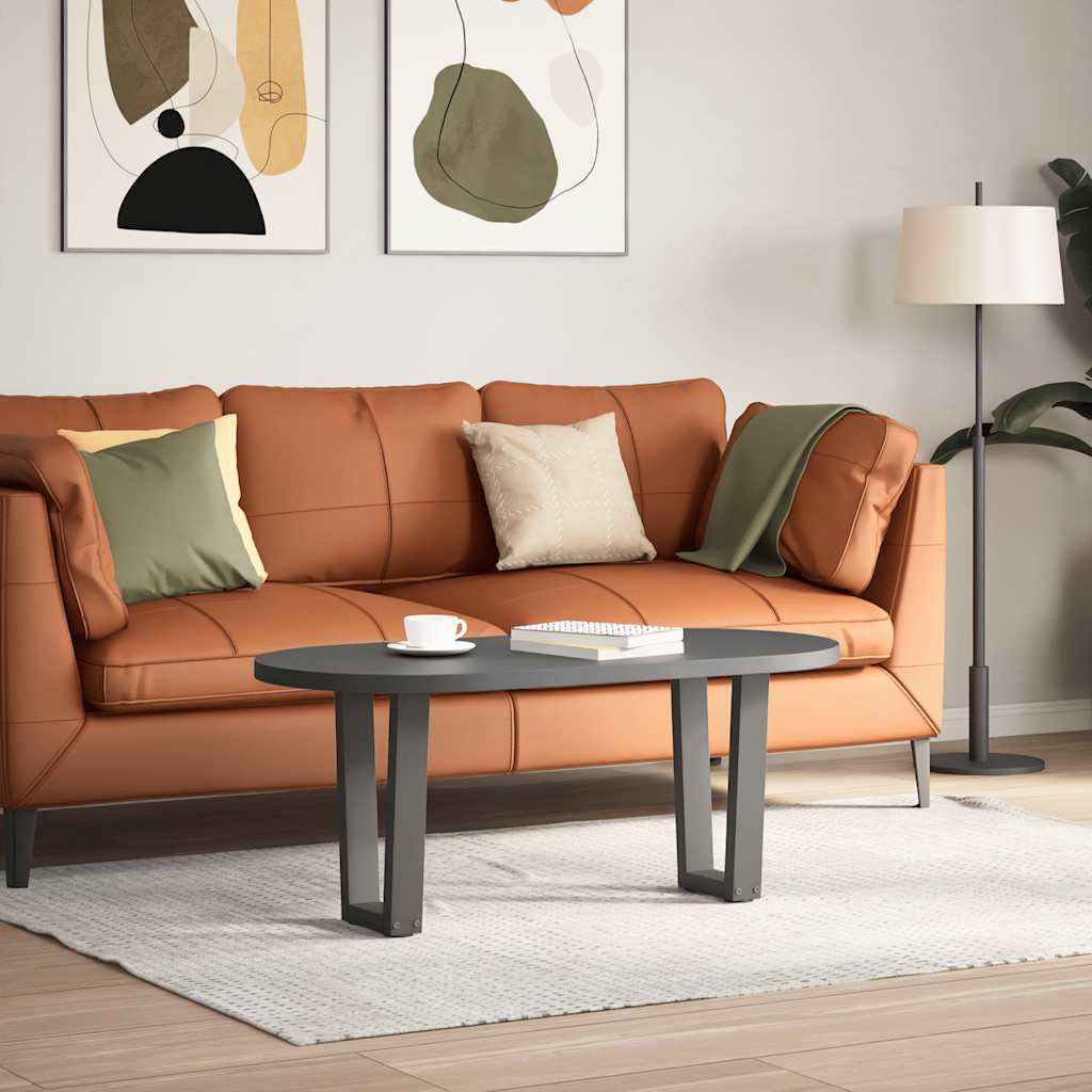 Pieds de table basse en V, 2 pièces, anthracite, 28 x (42-43,3) cm, acier