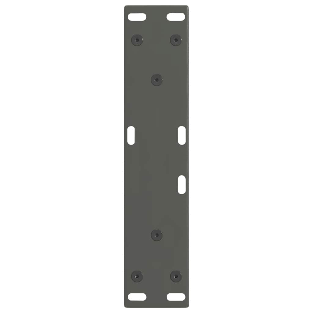 Pieds de table basse en V, 2 pièces, anthracite, 28 x (42-43,3) cm, acier