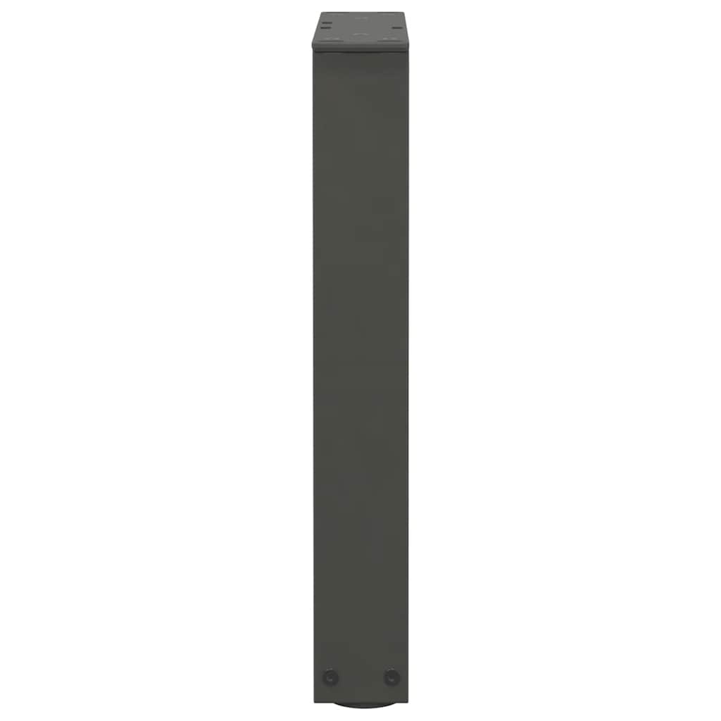 Pieds de table basse en V, 2 pièces, anthracite, 38 x (42-43,3) cm, acier