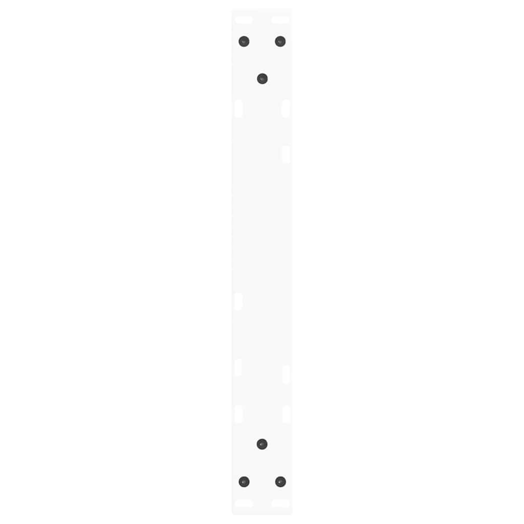 Pieds de table basse en V, 2 pièces, blanc, 60 x (42-43,3) cm, acier
