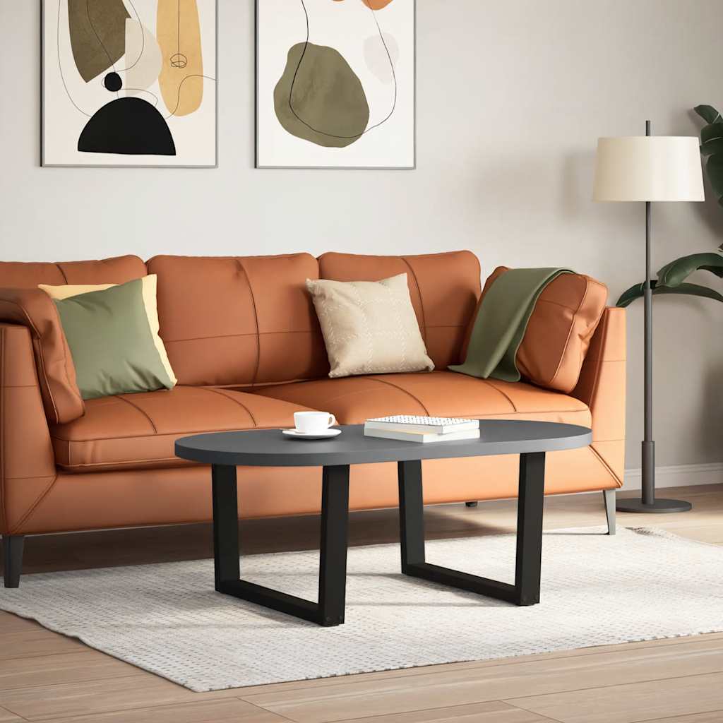 Pieds de table basse en V, 2 pièces, noir, 70 x (42-43,3) cm, acier