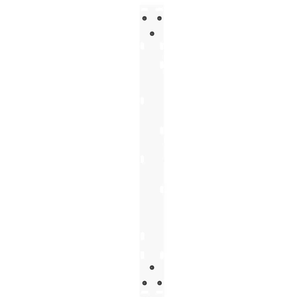 Pieds de table basse en V, 2 pièces, blanc, 70 x (42-43,3) cm, acier