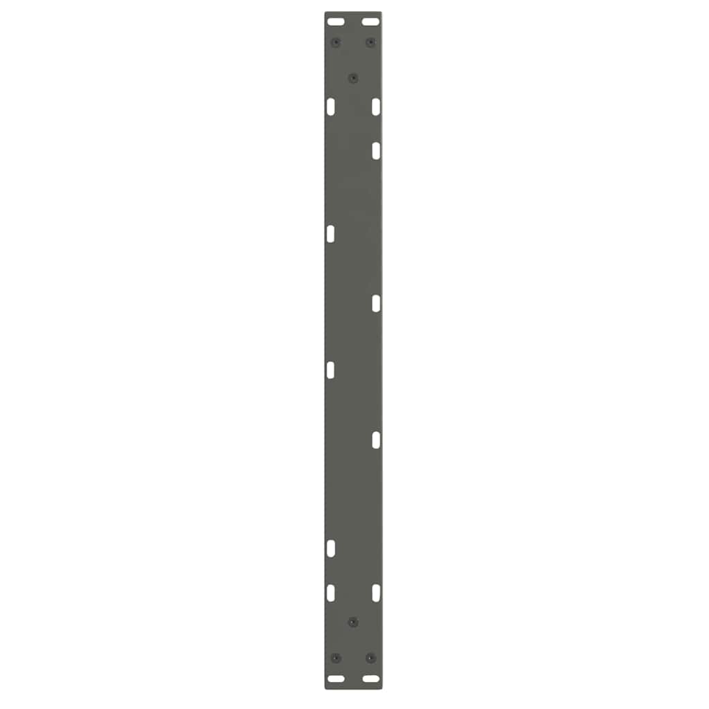 Pieds de table basse en V, 2 pièces, anthracite, 70 x (42-43,3) cm, acier