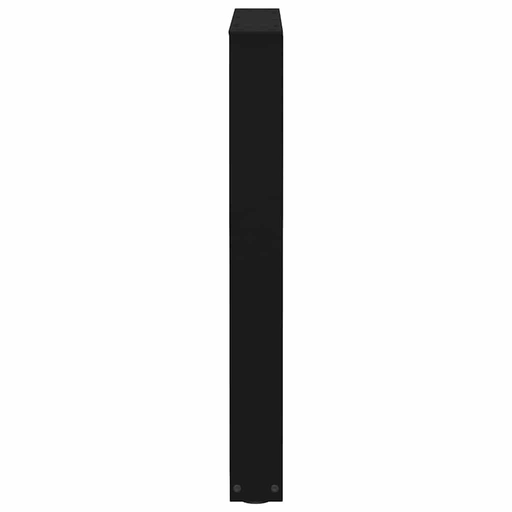 Pieds de table à manger en V, 2 pièces, noir, 60 x (72-73,3) cm, acier
