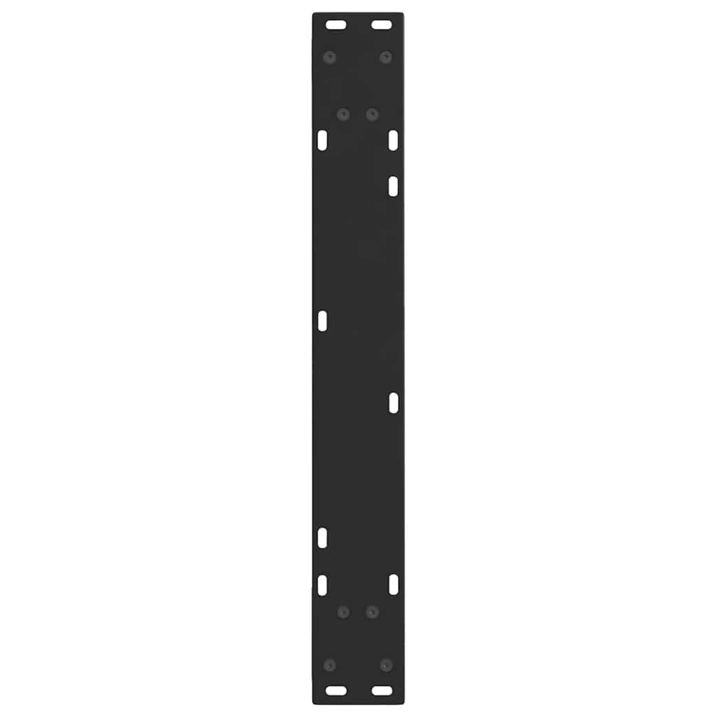 Pieds de table à manger en V, 2 pièces, noir, 60 x (72-73,3) cm, acier