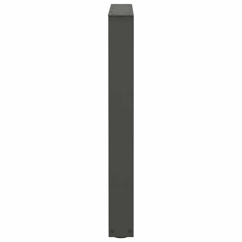 Pieds de table à manger en V, 2 pièces, anthracite, 60 x (72-73,3) cm, acier