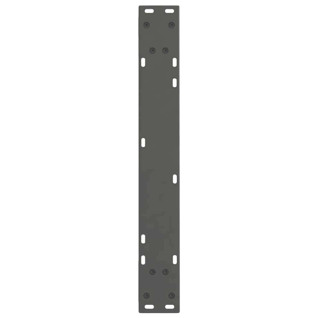 Pieds de table à manger en V, 2 pièces, anthracite, 60 x (72-73,3) cm, acier