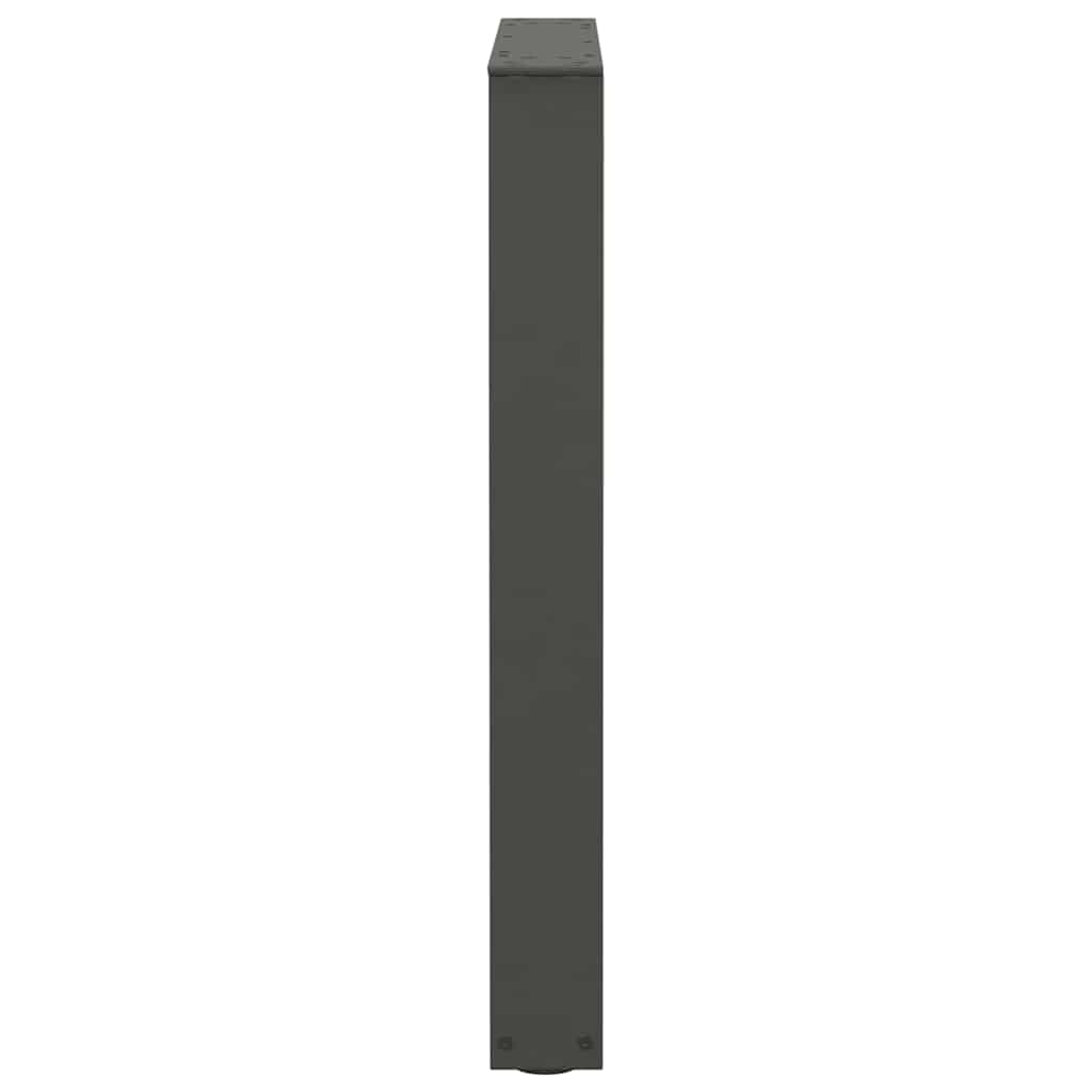 Pieds de table à manger en V, 2 pièces, anthracite, 70 x (72-73,3) cm, acier