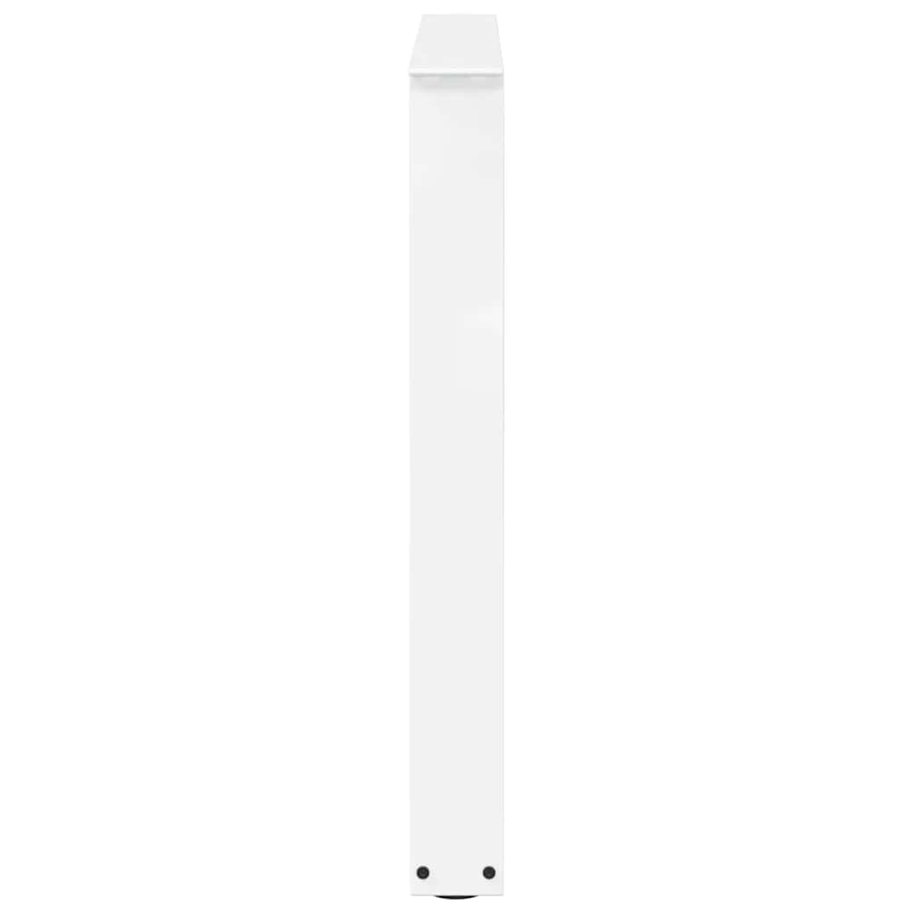Pieds de table à manger en V, 2 pièces, blanc, 80 x (72-73,3) cm, acier