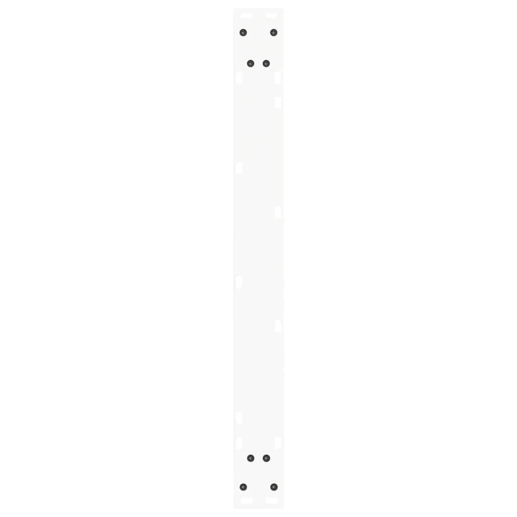 Pieds de table à manger en V, 2 pièces, blanc, 80 x (72-73,3) cm, acier