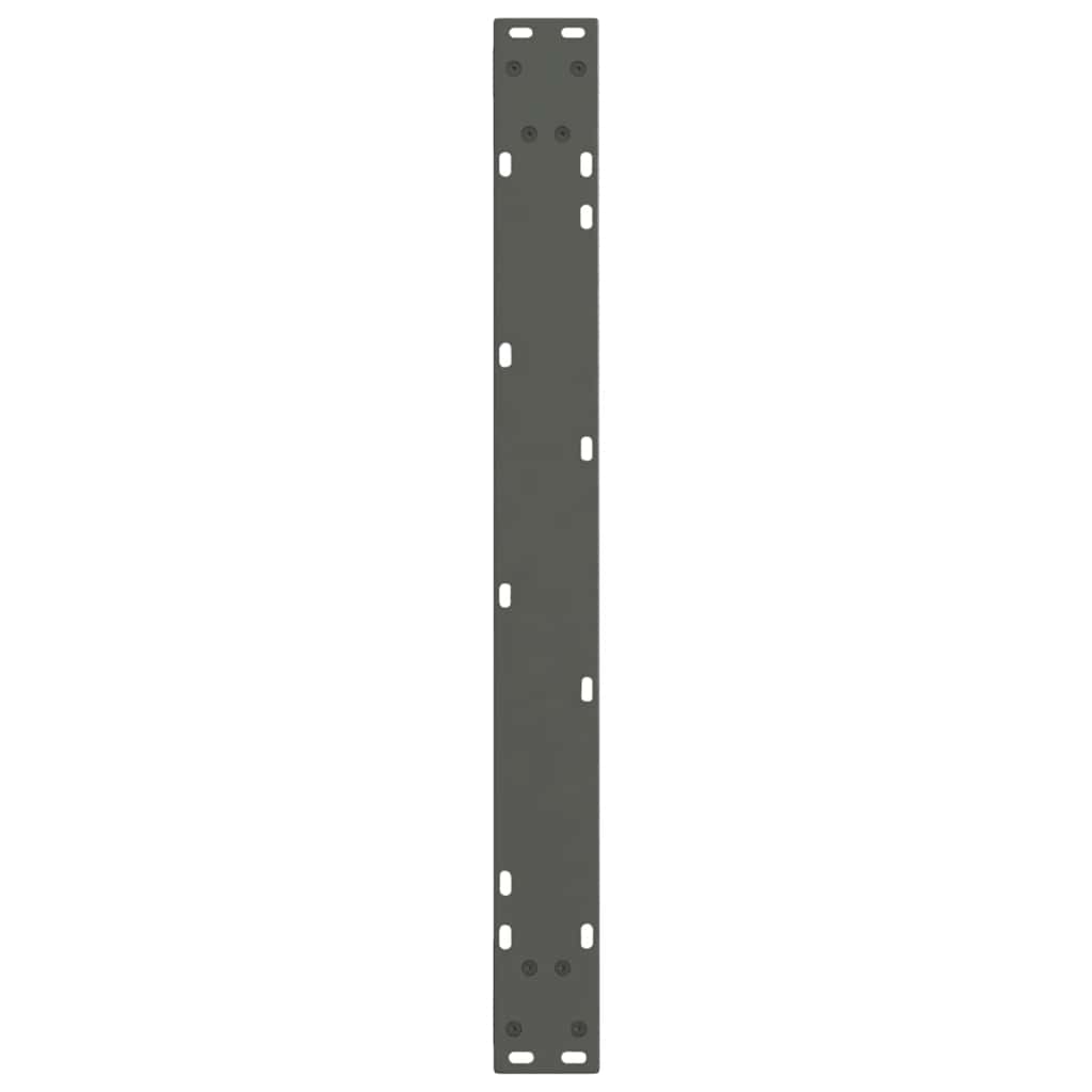 Pieds de table à manger en V, 2 pièces, anthracite, 80 x (72-73,3) cm, acier
