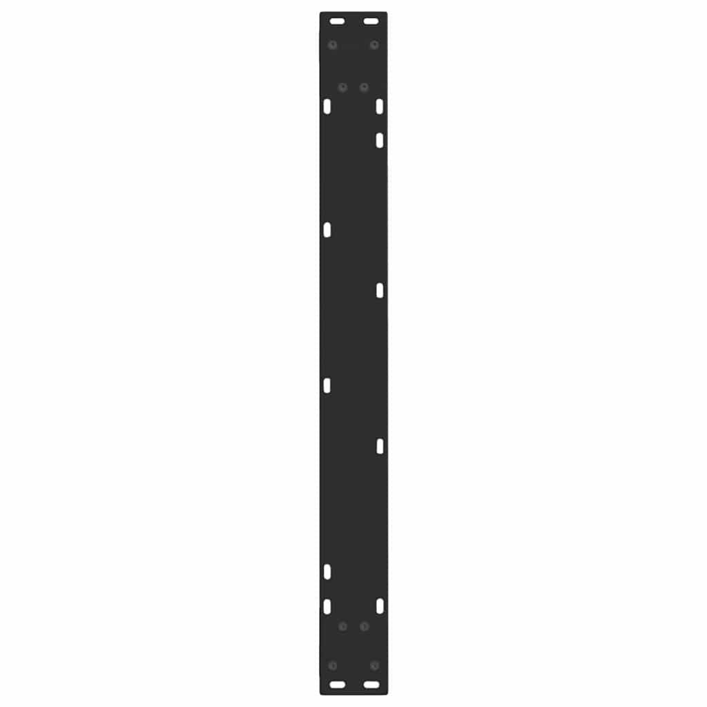 Pieds de table à manger en V, 2 pièces, noir, 90 x (72-73,3) cm, acier