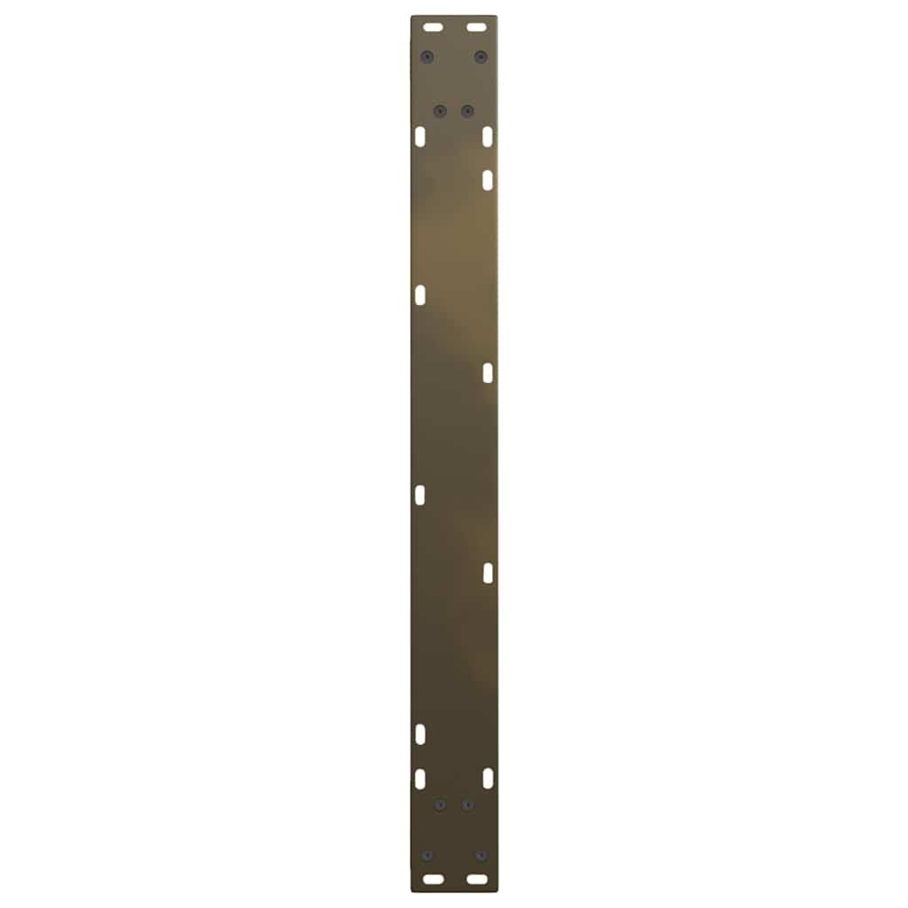 Pieds de table à manger en V, 2 pièces, acier naturel, 90 x (72-73,3) cm
