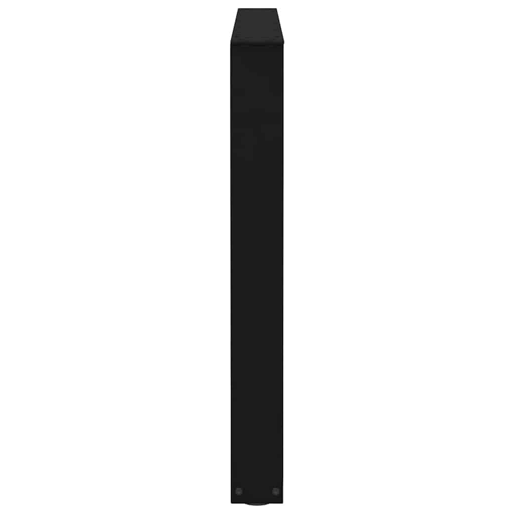 Pieds de table à manger en V, 2 pièces, noir, 100 x (72-73,3) cm, acier