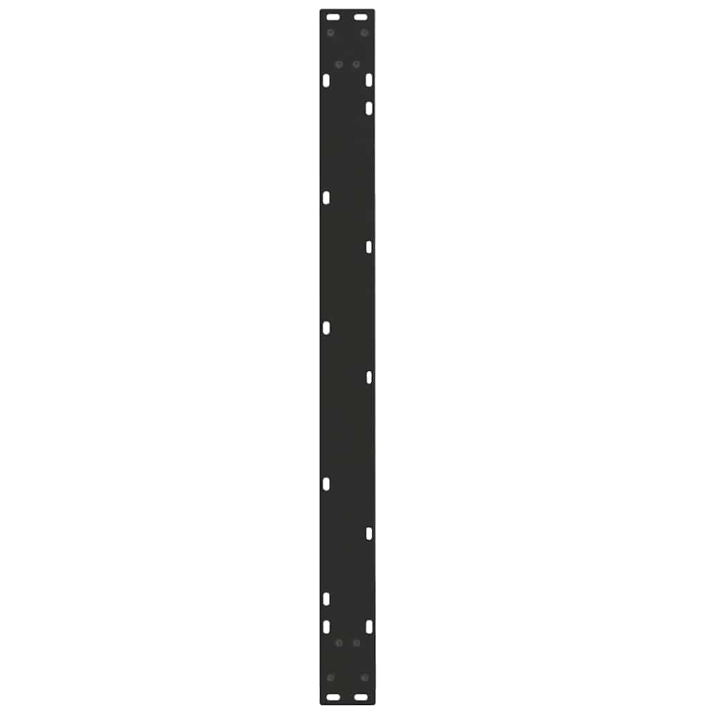 Pieds de table à manger en V, 2 pièces, noir, 100 x (72-73,3) cm, acier