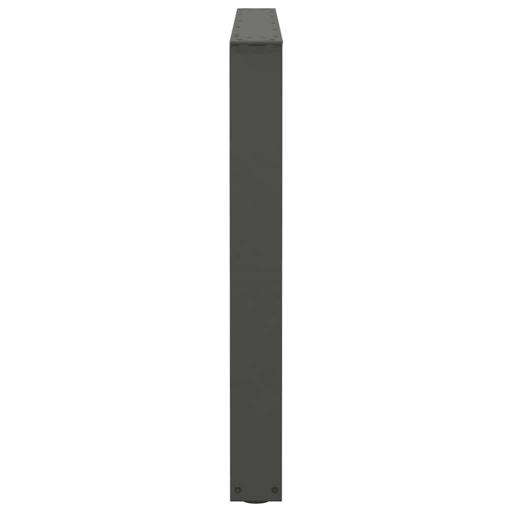 Pieds de table à manger en V, 2 pièces, anthracite, 100 x (72-73,3) cm, acier