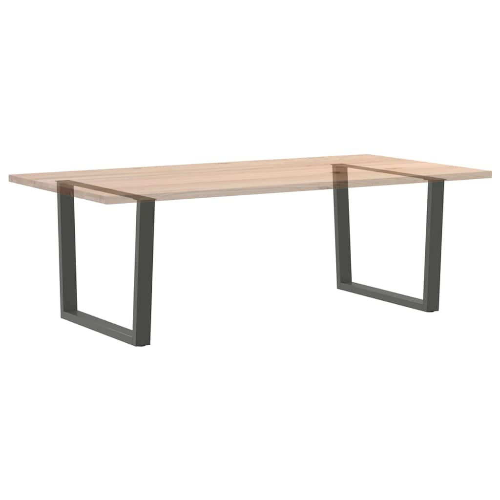 Pieds de table à manger en V, 2 pièces, anthracite, 100 x (72-73,3) cm, acier