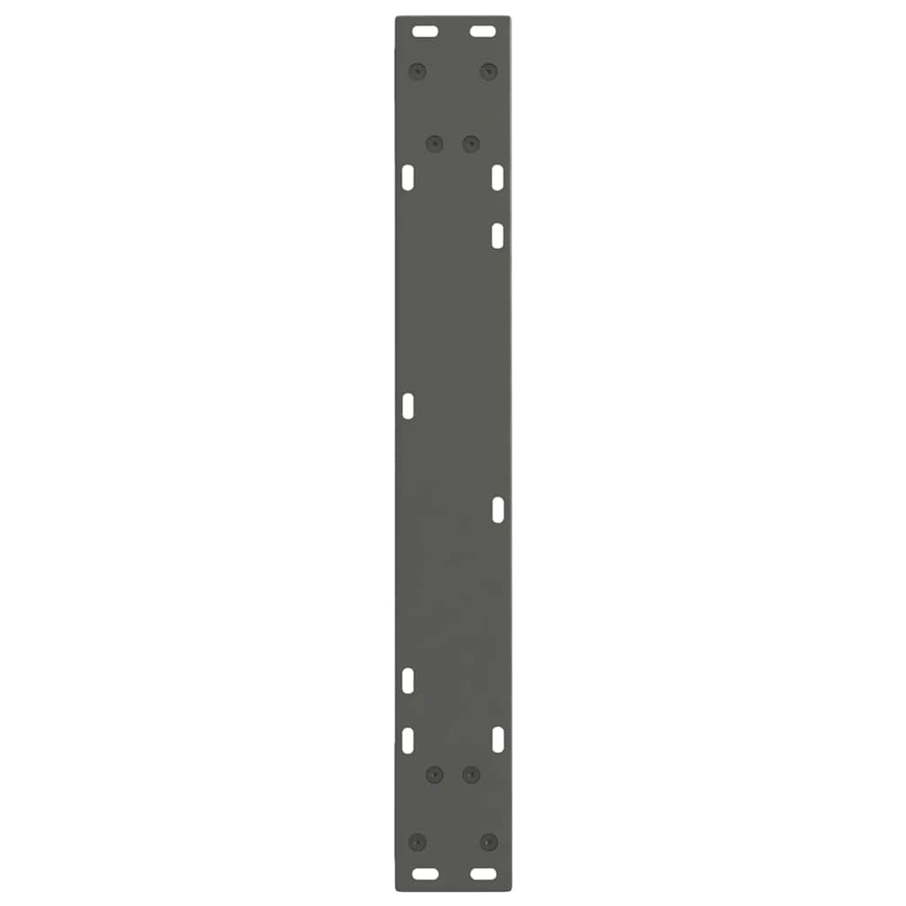 Pieds de table à manger en V 3 pièces anthracite 70x(72-73,3) cm acier