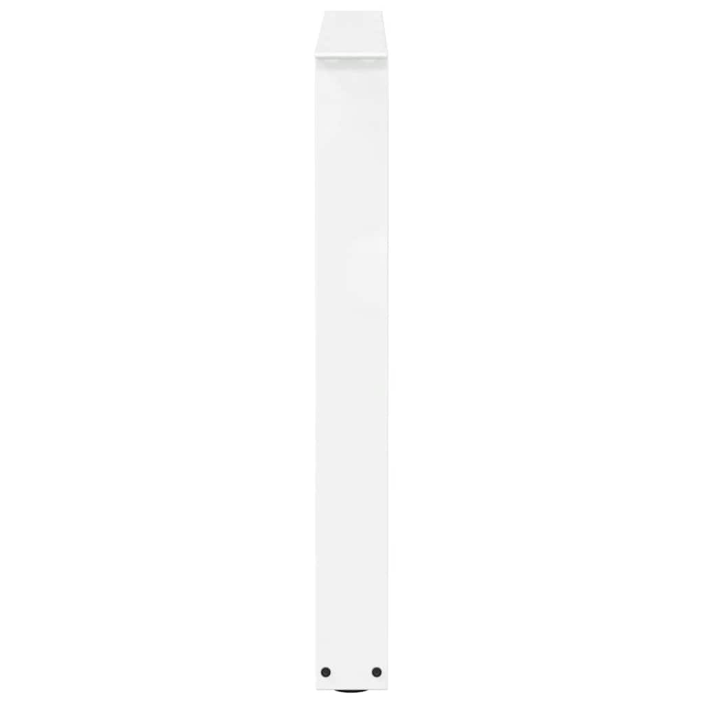 Pieds de table à manger en V, 3 pièces, blanc, 80 x (72-73,3) cm, acier