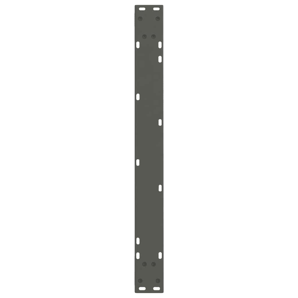Pieds de table à manger en V 3 pièces anthracite 80x(72-73,3) cm acier