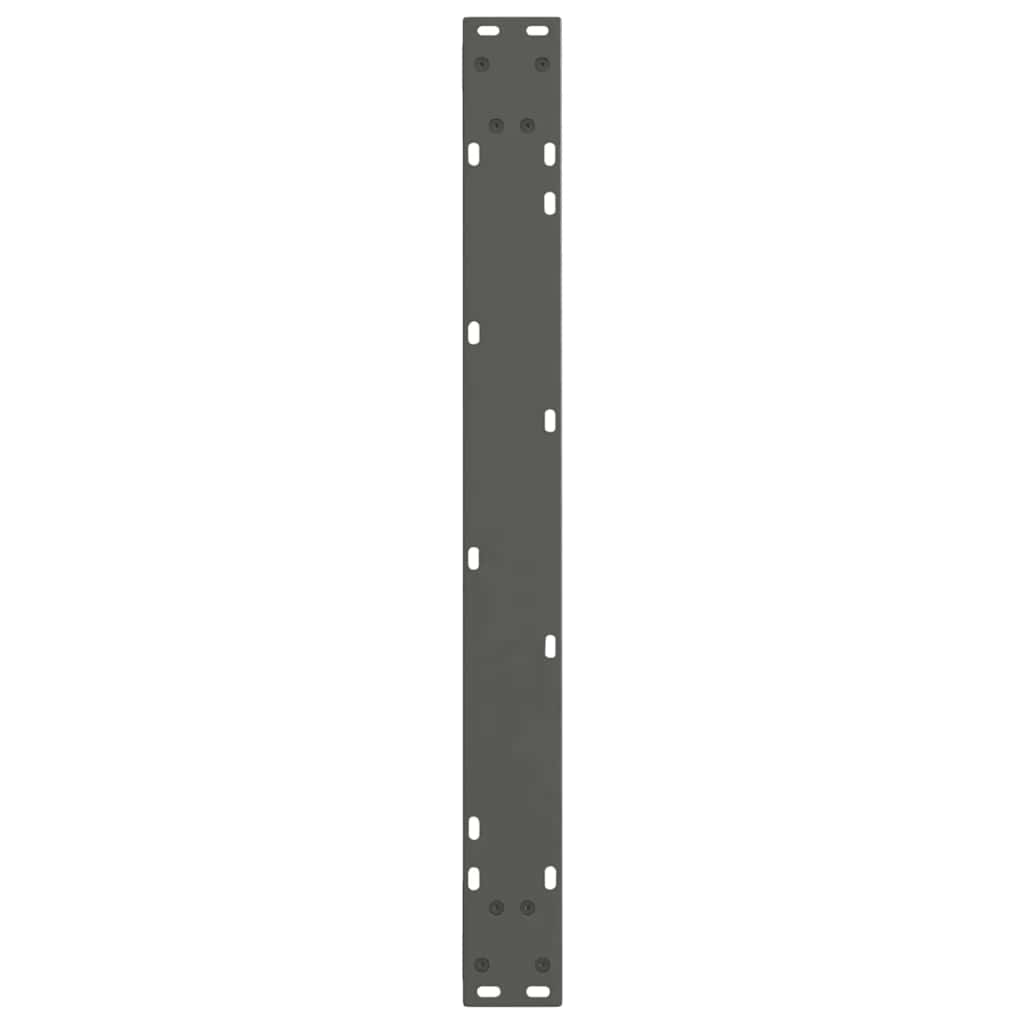 Pieds de table à manger en V 3 pièces anthracite 90x(72-73,3) cm acier