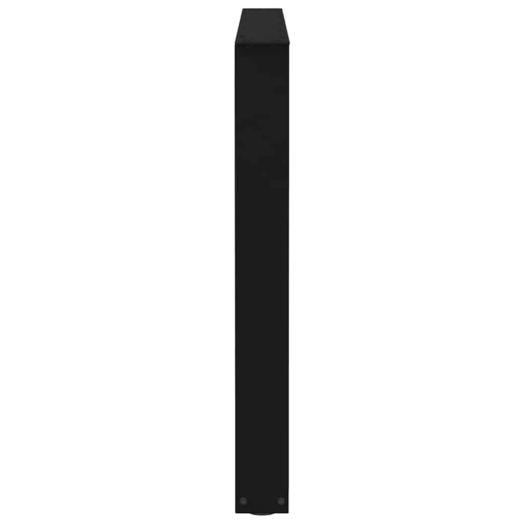Pieds de table à manger en V, 3 pièces, noir, 100 x (72-73,3) cm, acier