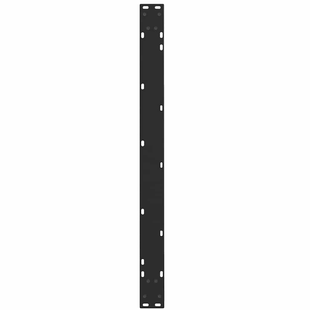 Pieds de table à manger en V, 3 pièces, noir, 100 x (72-73,3) cm, acier