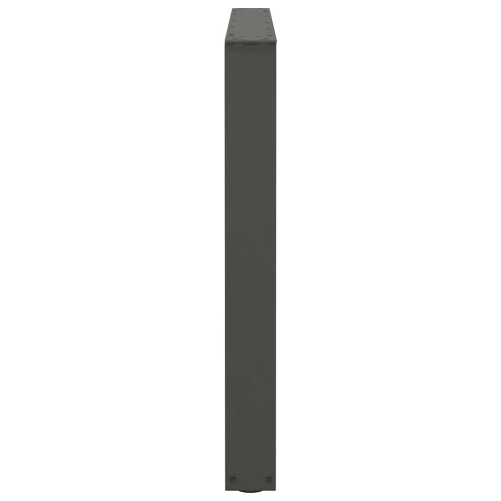 Pieds de table à manger en V 3 pièces anthracite 100x(72-73,3) cm acier