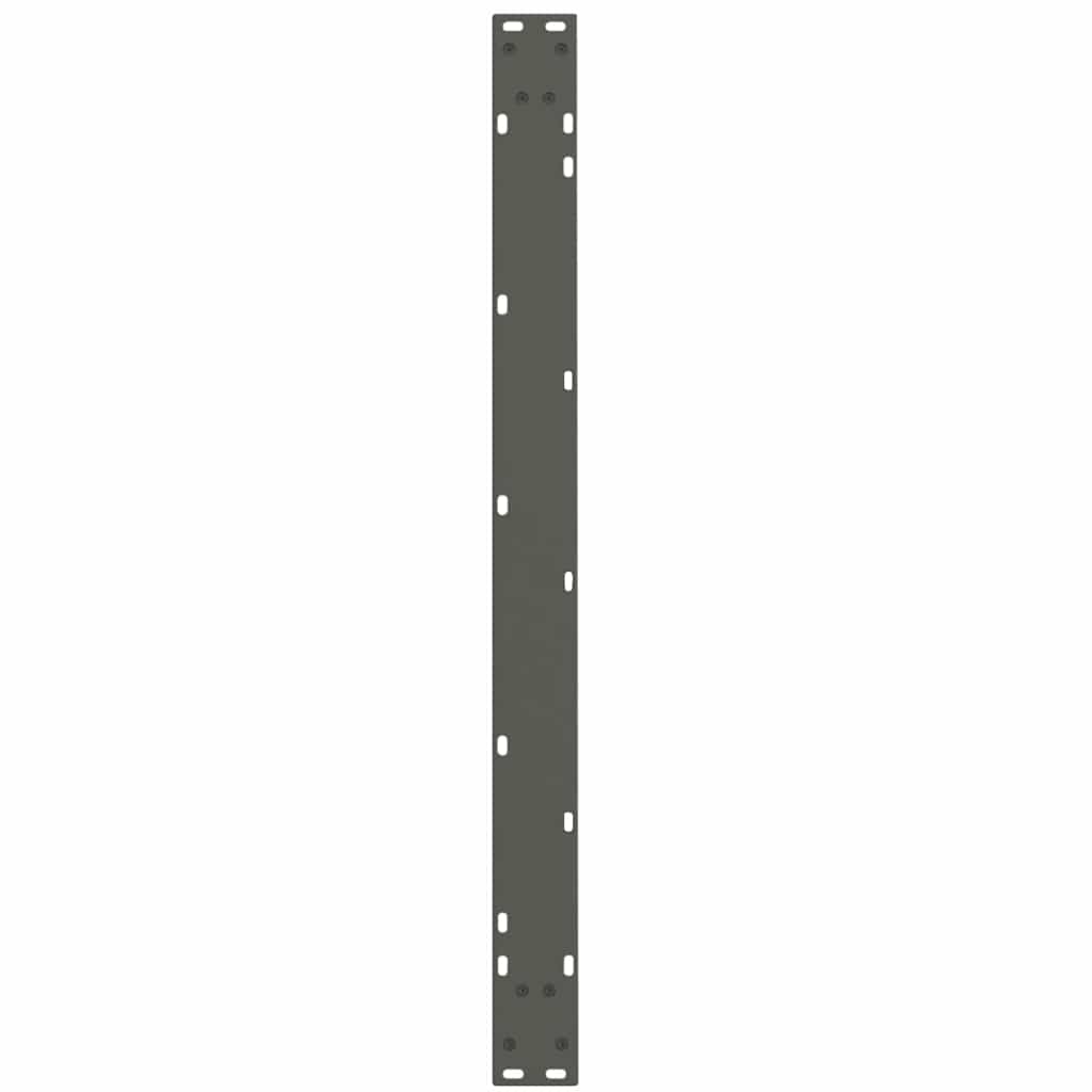 Pieds de table à manger en V 3 pièces anthracite 100x(72-73,3) cm acier