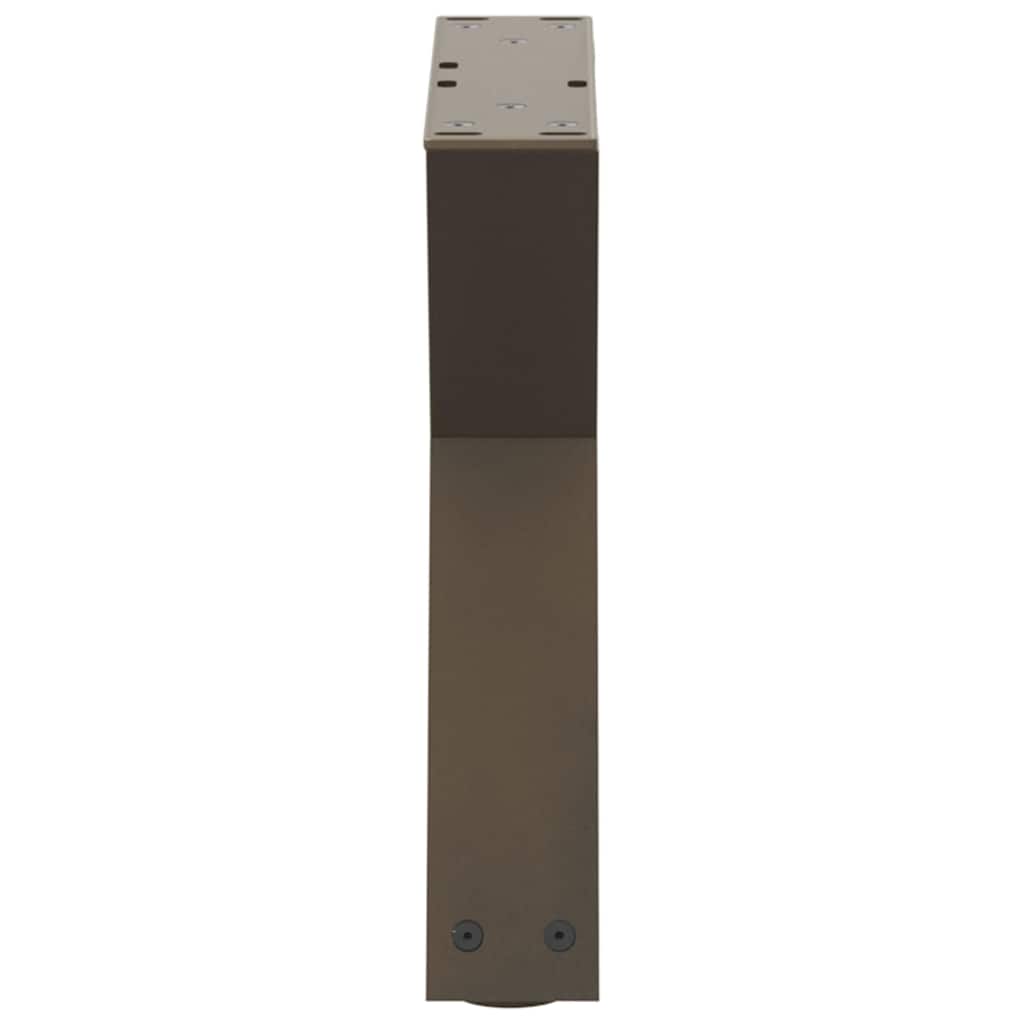 Coffee table legs 2 pcs. natural steel 30x(30-31.3) cm steel