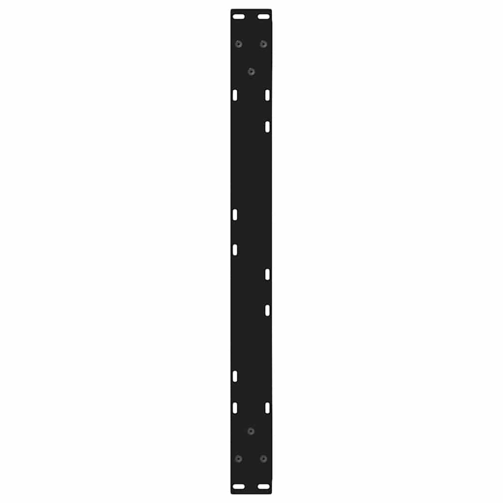 Pieds de table basse (2 pièces) en acier noir, 70 x 30-31,3 cm