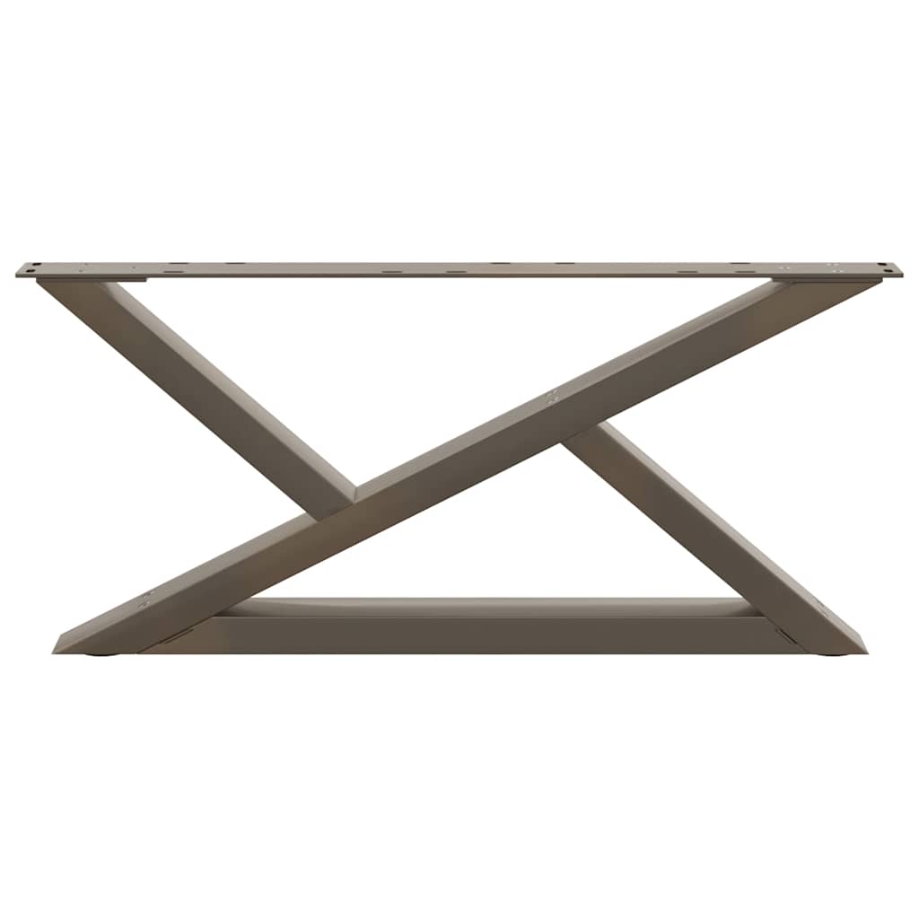 Coffee table legs 2 pcs. natural steel 70x(30-31.3) cm steel