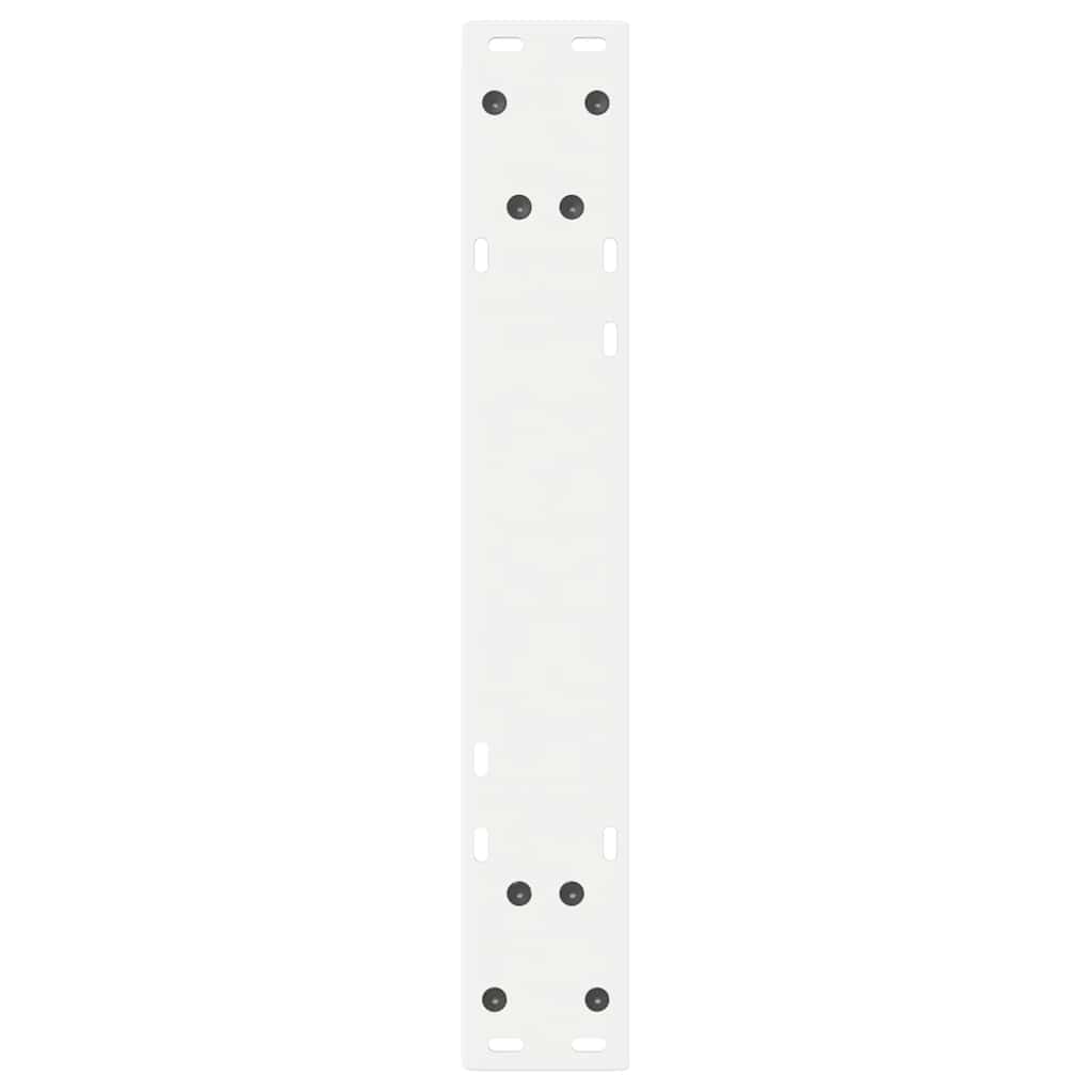 Esstisch Beine 2 Stk. Weiß 50x(72-73,3) cm Stahl